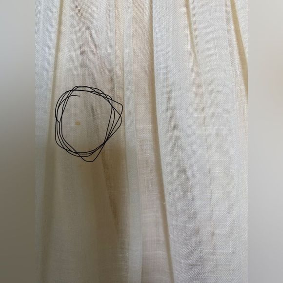 Candi Jones Prairie Pinafore Cotton Crochet Lace Ruffled  Sleeveless Maxi dress - Picture 12 of 15